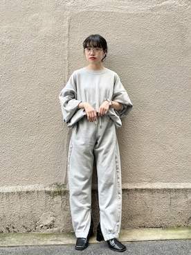 「スクエアトゥ」｜「アイテム（スウェットパンツ）」を使った、aoiさん（レディース・149cm）の秋コーディネート