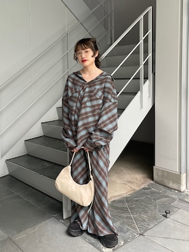 「Kastane（カスタネ）のアイテム（その他パンツ）」を使った、aoiさん（レディース・149cm）の秋コーディネート