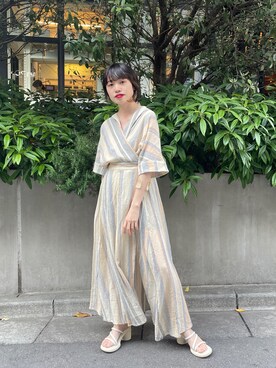 「インド綿」｜aoiさん（レディース・149cm）の春コーディネート