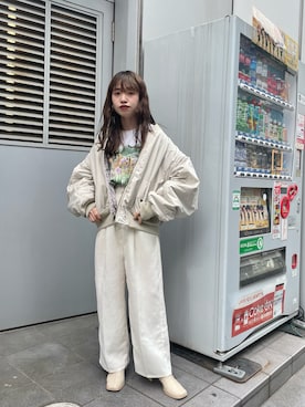 「Kastane（カスタネ）のアイテム（ブルゾン）」を使った、aoiさん（レディース・149cm）の秋コーディネート