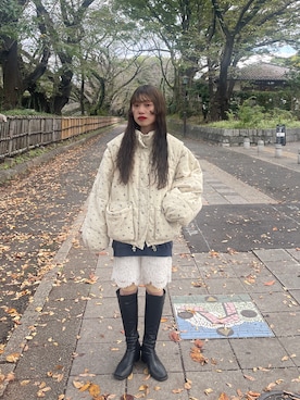 「アイテム（ダウンジャケット/コート）」を使った、aoiさん（レディース・149cm・20代）の秋コーディネート