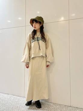 「Kastane（カスタネ）のアイテム（ハット）」を使った、aoiさん（レディース・149cm）の秋コーディネート