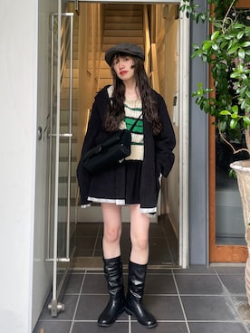 「アイテム（テーラードジャケット）」を使った、aoiさん（レディース・149cm）の秋コーディネート