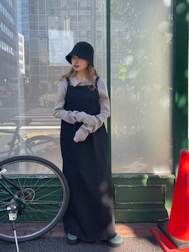「Kastane」｜「アイテム（ジャンパースカート）」を使った、aoiさん（レディース・149cm）の夏コーディネート