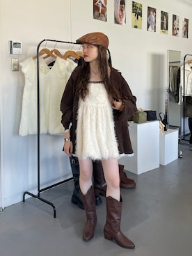 「アイテム（キャミソール）」を使った、aoiさん（レディース・149cm）の秋コーディネート