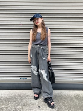 「Kastane（カスタネ）のアイテム」を使った、aoiさん（レディース・149cm）の夏コーディネート