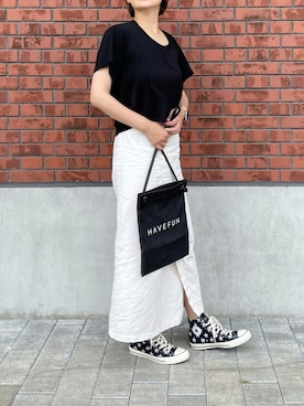 「styles（スタイルス）のアイテム」を使った、cmfyさん（レディース・173cm）の夏コーディネート