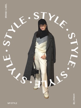 「アイテム（スウェットパンツ）」を使った、y424kさん（レディース・155cm）の秋コーディネート