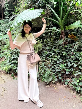 「FENDI（フェンディ）のアイテム」を使った、y424kさん（レディース・155cm）の冬コーディネート