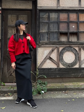 「アイテム（ピアス（両耳用））」を使った、y424kさん（レディース・155cm）の秋コーディネート