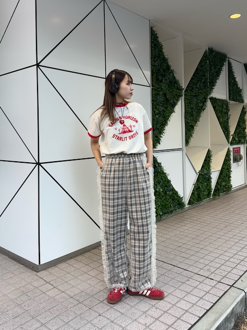 チュールレイヤードチェックパンツ（その他パンツ）｜CIAOPANIC