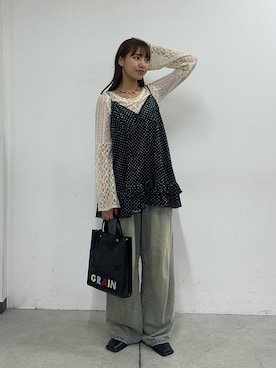 「アイテム（ワンピース/ドレス）」を使った、清野亜美さん（レディース・165cm）の秋コーディネート