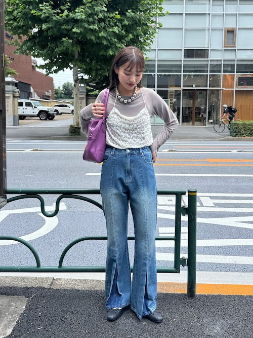 CIAOPANIC オーバーレースワイドパンツ ビスチェ CIAOPANIC オーバーレースワイドパンツ ビスチェ