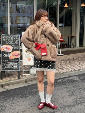 「アイテム（その他アウター）」を使った、あみさん（レディース・165cm・20代）の秋コーディネート