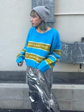 「HELLO.SANFRANCISCO（ハローサンフランシスコ）のアイテム」を使った、あみさん（レディース・165cm）の秋コーディネート