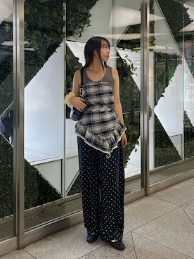 「アイテム（キャミソール）」を使った、あみさん（レディース・165cm・20代）の夏コーディネート