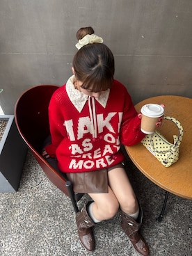 「アイテム（パーカー）」を使った、あみさん（レディース・165cm・20代）の秋コーディネート