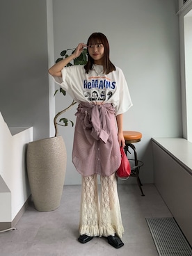 「CIAOPANIC（チャオパニック）のアイテム」を使った、あみさん（レディース・165cm）の秋コーディネート