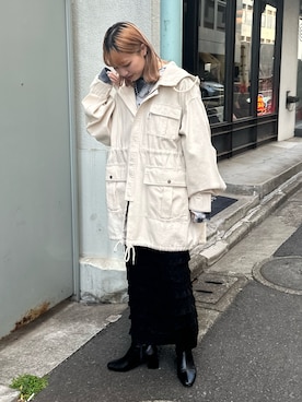 ユニセックス】【CONESBOSS/コーンズボス】デニムスノーパーカーを使っ