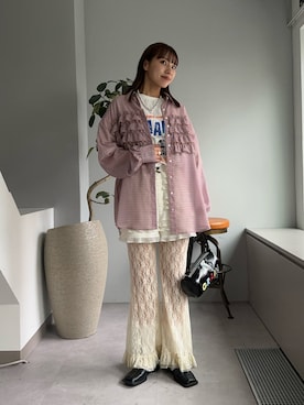 「GRAIN（グレイン）のアイテム」を使った、あみさん（レディース・165cm）の秋コーディネート