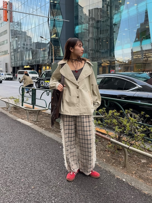 チュールレイヤードチェックパンツ（その他パンツ）｜CIAOPANIC