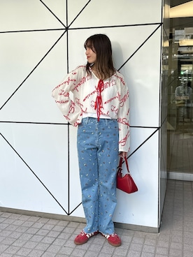 「HELLO.SANFRANCISCO（ハローサンフランシスコ）のアイテム」を使った、清野亜美さん（骨格ウェーブ・レディース・165cm）の春コーディネート