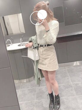 「MERCURYDUO（マーキュリーデュオ）のアイテム（ブーツ）」を使った、Senaさん（レディース・162cm）の秋コーディネート