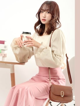 「Brownie（ブラウニー）のアイテム」を使った、mi0rさん（レディース・160cm）の春コーディネート