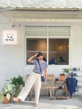 「日系极简」｜abee1111さん（レディース・156cm）の夏コーディネート