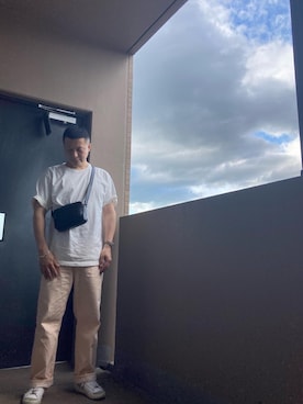 「DIGAWEL（ディガウェル）のアイテム（パンツ）」を使った、マーチンさん（メンズ・172cm）の夏コーディネート