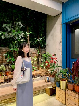 「MEIER.Q（マイヤーキュー）のアイテム（ワンピース/ドレス）」を使った、Dora Lさん（レディース・158cm）の春コーディネート