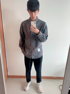 「通勤穿搭」｜「アイテム（チノパンツ）」を使った、danny1023さん（メンズ・173cm）の冬コーディネート