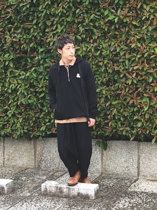 グレー フード付きパーカー メゾン　キツネ Maison Kitsuneのパーカー（グレー系）を使ったレディース人気
