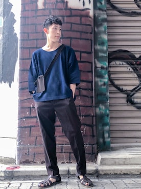 「URBAN RESEARCH（アーバンリサーチ）のアイテム（サンダル）」を使った、jpsaitoさん（メンズ・168cm）の秋コーディネート
