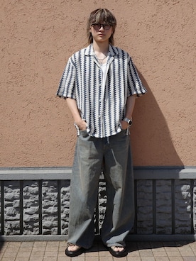 「B.C STOCK（ベーセーストック）のアイテム」を使った、MASAKI SAITOさん（メンズ・180cm）の夏コーディネート