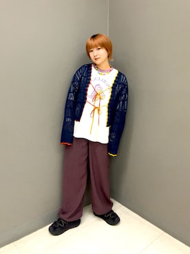 「DOUBLE NAME（ダブルネーム）のアイテム」を使った、yotsupiyoさん（レディース・153cm）の夏コーディネート
