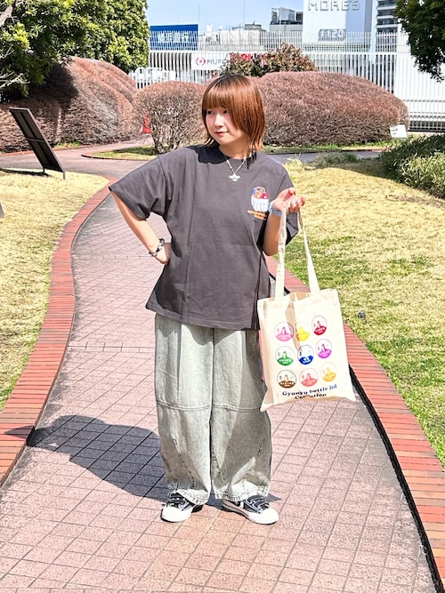 Gyunyu bottle lid BACKモチーフTEE