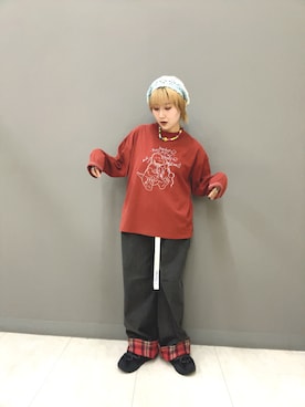 「DOUBLE NAME（ダブルネーム）のアイテム」を使った、yotsupiyoさん（レディース・153cm）の夏コーディネート