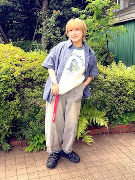 yotsupiyoさん（レディース・153cm）の夏コーディネート