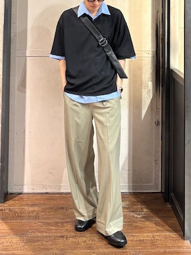 「tk.TAKEO KIKUCHI（ティーケータケオキクチ）のアイテム（バッグ）」を使った、hiromuさん（メンズ・175cm）の春コーディネート