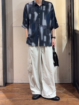 「tk.TAKEO KIKUCHI（ティーケータケオキクチ）のアイテム（トップス）」を使った、Nさん（メンズ・175cm）の夏コーディネート