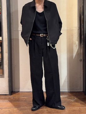 「tk.TAKEO KIKUCHI（ティーケータケオキクチ）のアイテム（パンツ）」を使った、Nさん（メンズ・175cm）の夏コーディネート