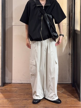 「tk.TAKEO KIKUCHI（ティーケータケオキクチ）のアイテム（トップス）」を使った、Nさん（メンズ・175cm）の夏コーディネート