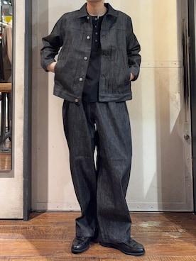 「tk.TAKEO KIKUCHI（ティーケータケオキクチ）のアイテム（ブルゾン）」を使った、Nさん（メンズ・175cm）の夏コーディネート