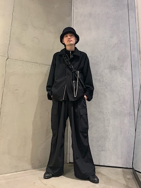 「tk.TAKEO KIKUCHI」｜「アイテム（ブルゾン）」を使った、hiromuさん（メンズ・175cm）の冬コーディネート