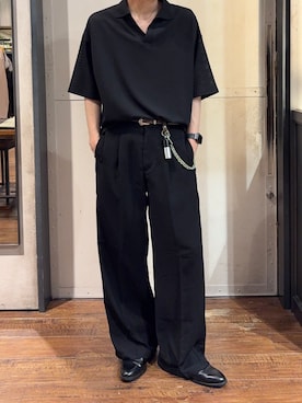 「tk.TAKEO KIKUCHI（ティーケータケオキクチ）のアイテム（パンツ）」を使った、Nさん（メンズ・175cm）の夏コーディネート