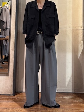 「tk.TAKEO KIKUCHI（ティーケータケオキクチ）のアイテム（シューズ）」を使った、Nさん（メンズ・175cm）の夏コーディネート