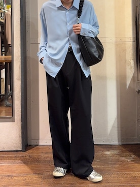 「tk.TAKEO KIKUCHI（ティーケータケオキクチ）のアイテム（トップス）」を使った、Nさん（メンズ・175cm）の夏コーディネート