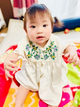 「LaStella（ラステラ）のアイテム」を使った、さえぴよちゃんさん（キッズ・70cm）の夏コーディネート