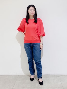 「153cm」｜「アイテム（その他）」を使った、emikaさん（レディース・153cm）の夏コーディネート